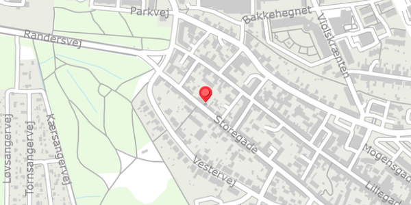 Trafikstøjkort på Storegade 54B, 8500 Grenaa