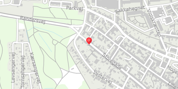 Trafikstøjkort på Storegade 71, 8500 Grenaa