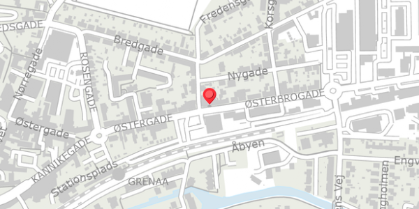 Trafikstøjkort på Østerbrogade 3, . , 8500 Grenaa