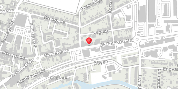 Trafikstøjkort på Østerbrogade 7, . , 8500 Grenaa