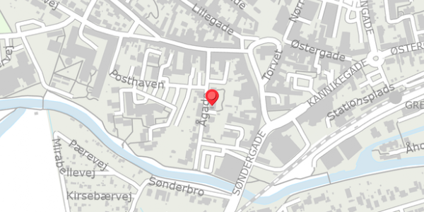 Trafikstøjkort på Ågade 9P, . , 8500 Grenaa
