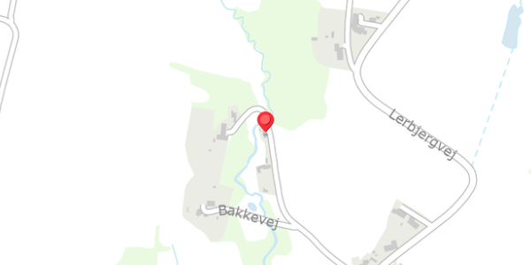 Trafikstøjkort på Bakkevej 7, 8370 Hadsten