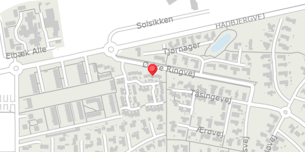Trafikstøjkort på Elgårdsminde 13, 8370 Hadsten