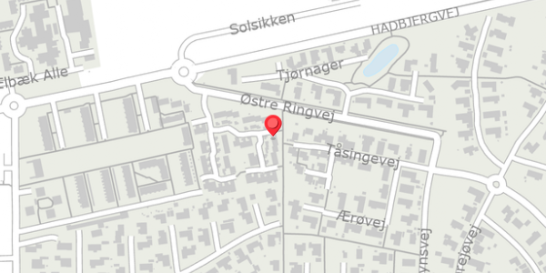 Trafikstøjkort på Elgårdsminde 19, . , 8370 Hadsten