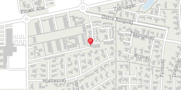 Trafikstøjkort på Elgårdsminde 26, . , 8370 Hadsten