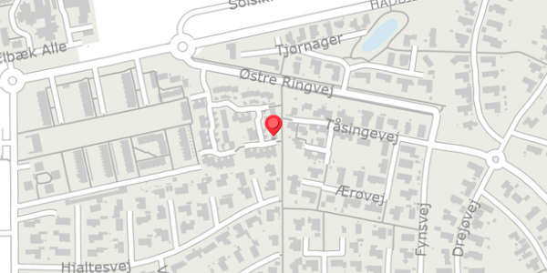 Trafikstøjkort på Elgårdsminde 27, 8370 Hadsten