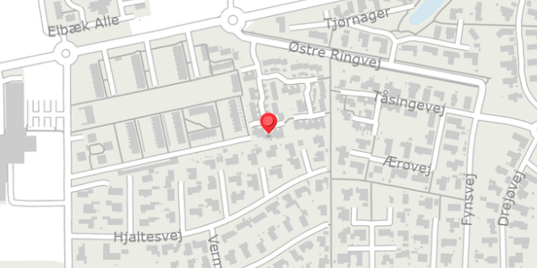 Trafikstøjkort på Elgårdsminde 30, . , 8370 Hadsten