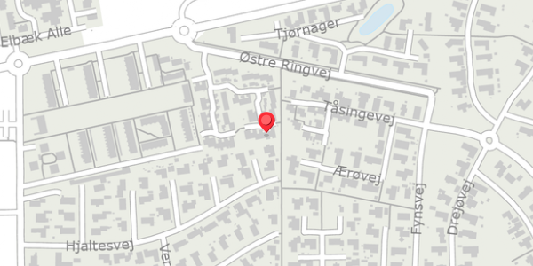 Trafikstøjkort på Elgårdsminde 31, 8370 Hadsten
