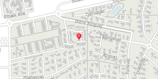 Trafikstøjkort på Elgårdsminde 39, 8370 Hadsten