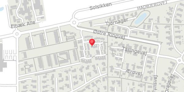 Trafikstøjkort på Elgårdsminde 47, 8370 Hadsten