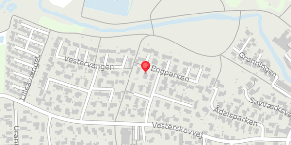 Trafikstøjkort på Engparken 15, . , 8370 Hadsten
