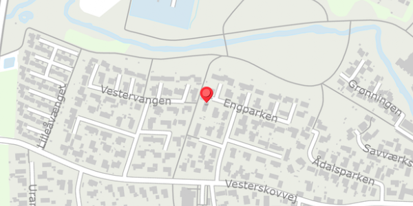Trafikstøjkort på Engparken 17, . , 8370 Hadsten