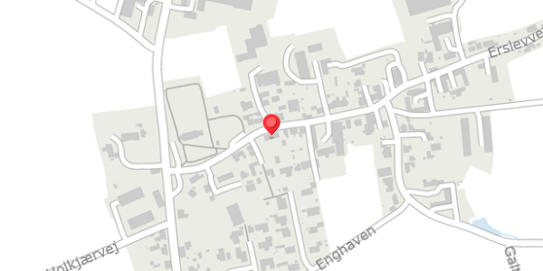 Trafikstøjkort på Erslevvej 18, . , 8370 Hadsten