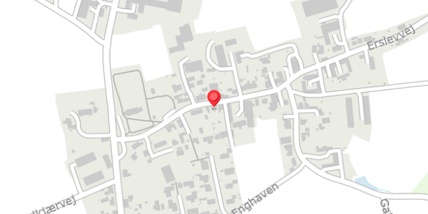 Trafikstøjkort på Erslevvej 20, . , 8370 Hadsten