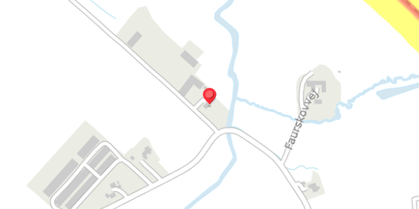 Trafikstøjkort på Faurskovvej 4, . , 8370 Hadsten