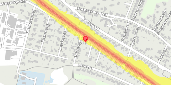 Trafikstøjkort på Vestergade 49, . , 8370 Hadsten