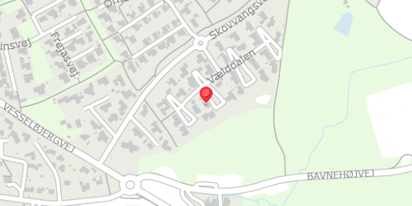 Trafikstøjkort på Vælddalen 24, . , 8370 Hadsten