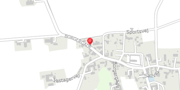 Trafikstøjkort på Borgergade 9, . , 8450 Hammel