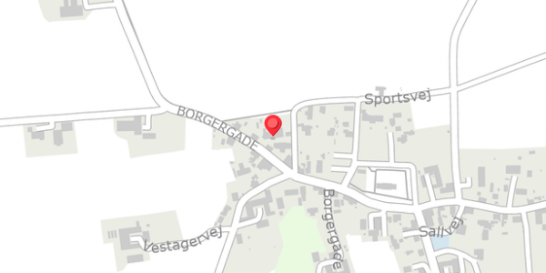 Trafikstøjkort på Borgergade 11, . , 8450 Hammel
