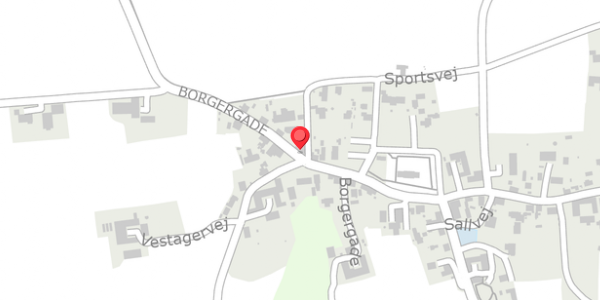 Trafikstøjkort på Borgergade 15, . , 8450 Hammel
