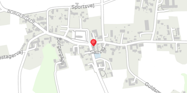 Trafikstøjkort på Borgergade 36B, . , 8450 Hammel