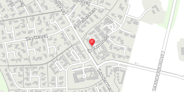 Trafikstøjkort på Eriksminde 1, . , 8450 Hammel