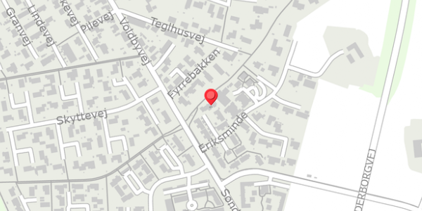 Trafikstøjkort på Eriksminde 11, . , 8450 Hammel