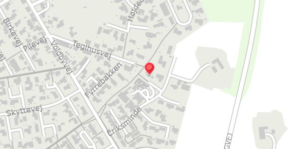 Trafikstøjkort på Eriksminde 45, . , 8450 Hammel