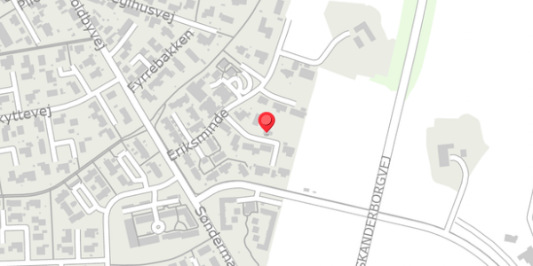 Trafikstøjkort på Eriksminde 46, . , 8450 Hammel