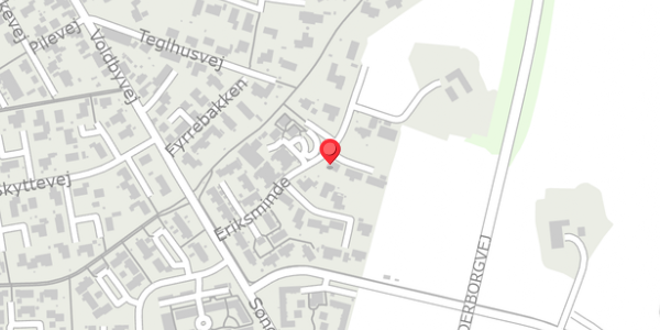 Trafikstøjkort på Eriksminde 52, . , 8450 Hammel