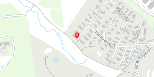 Trafikstøjkort på Harevænget 39, 8450 Hammel