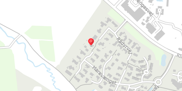 Trafikstøjkort på Harevænget 42, 8450 Hammel