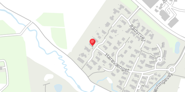 Trafikstøjkort på Harevænget 45, 8450 Hammel