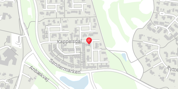 Trafikstøjkort på Kappelsdal 124A, 8450 Hammel