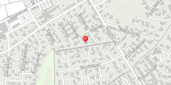 Trafikstøjkort på Lindevej 21, 8450 Hammel