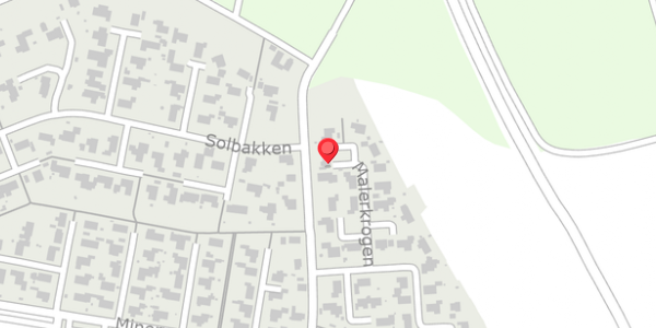 Trafikstøjkort på Malerkrogen 15A, . , 8450 Hammel
