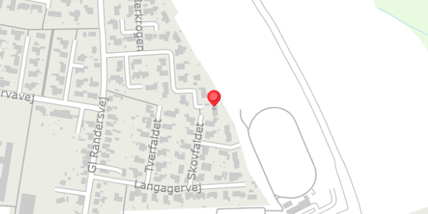 Trafikstøjkort på Malerkrogen 20A, 8450 Hammel