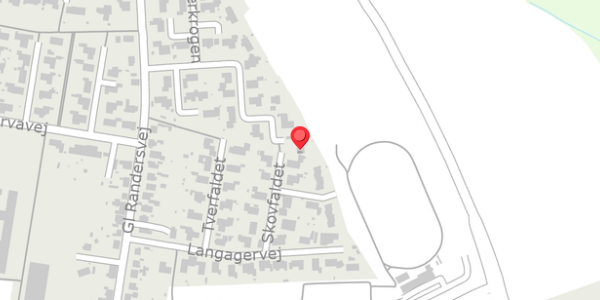 Trafikstøjkort på Malerkrogen 20B, 8450 Hammel