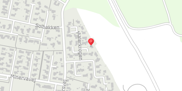 Trafikstøjkort på Malerkrogen 29, 8450 Hammel