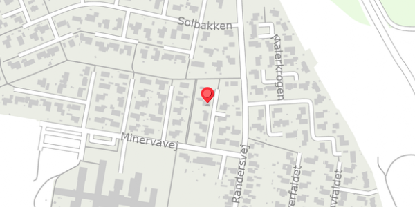 Trafikstøjkort på Minervavej 12, . , 8450 Hammel