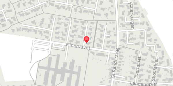 Trafikstøjkort på Minervavej 20, . , 8450 Hammel