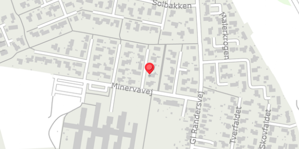 Trafikstøjkort på Minervavej 22, . , 8450 Hammel