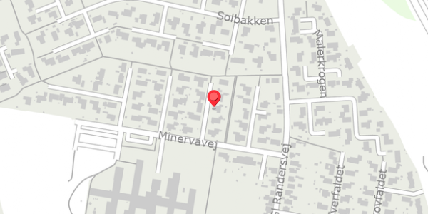 Trafikstøjkort på Minervavej 24, . , 8450 Hammel