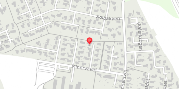 Trafikstøjkort på Minervavej 30, . , 8450 Hammel