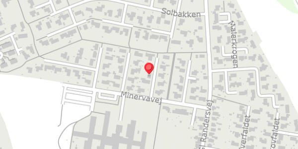 Trafikstøjkort på Minervavej 34, . , 8450 Hammel