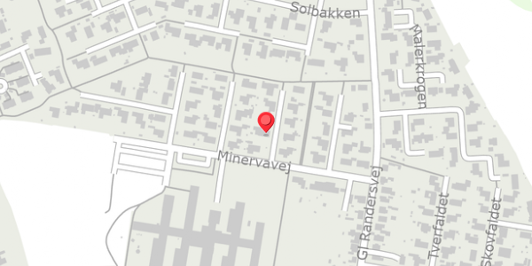 Trafikstøjkort på Minervavej 36, . , 8450 Hammel