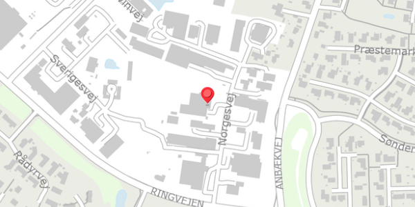 Trafikstøjkort på Norgesvej 7, 8450 Hammel