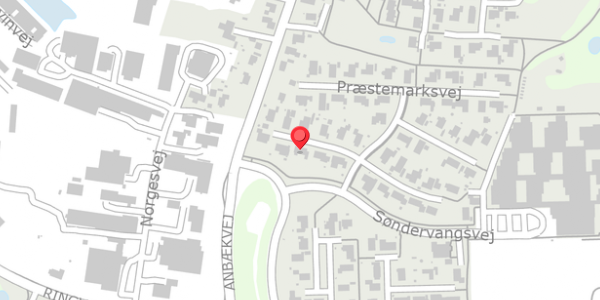 Trafikstøjkort på Præstemarksvej 5, . , 8450 Hammel
