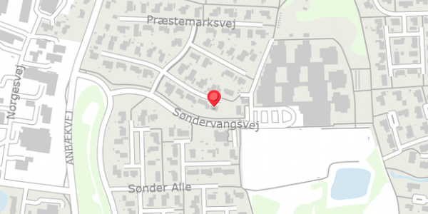 Trafikstøjkort på Præstemarksvej 10, . , 8450 Hammel