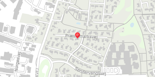 Trafikstøjkort på Præstemarksvej 23, . , 8450 Hammel